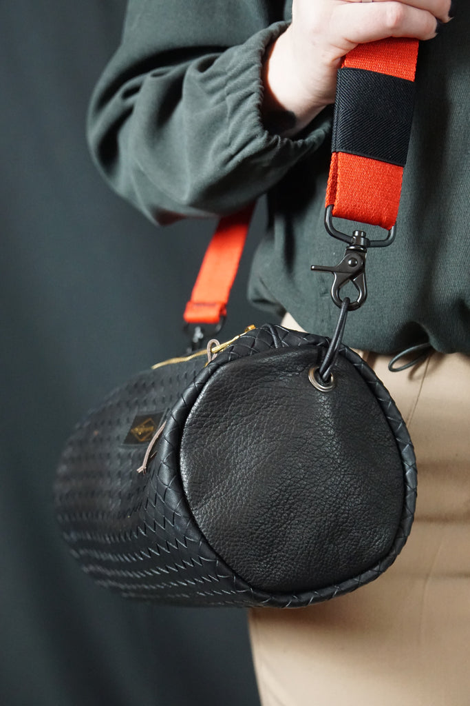 Black Weave Porter Mini-duffle - Smith + Parka