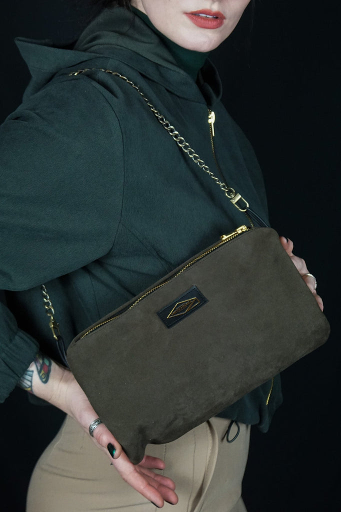 Brown Suede Porter Mini-duffle - Smith + Parka