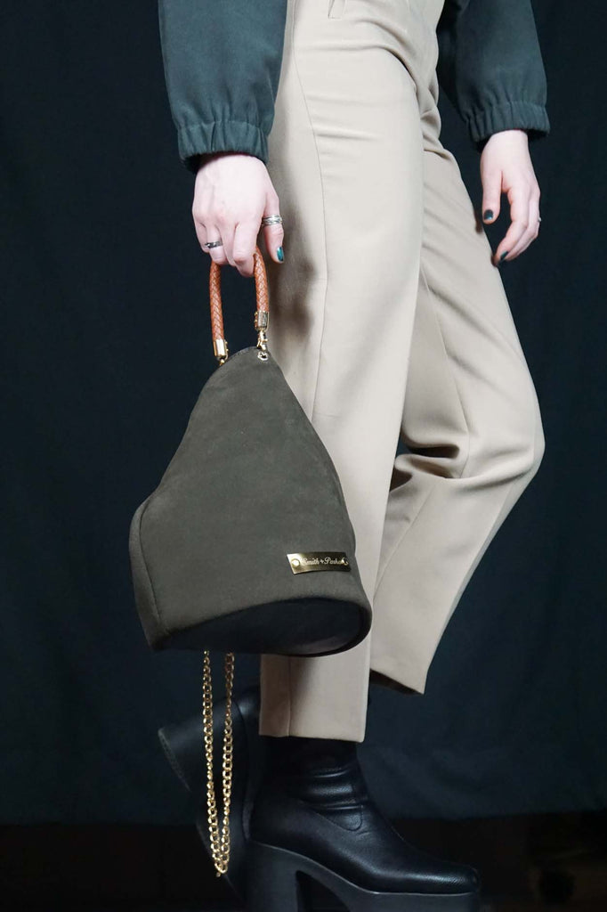 Sueded Slouch mini-tote - Smith + Parka