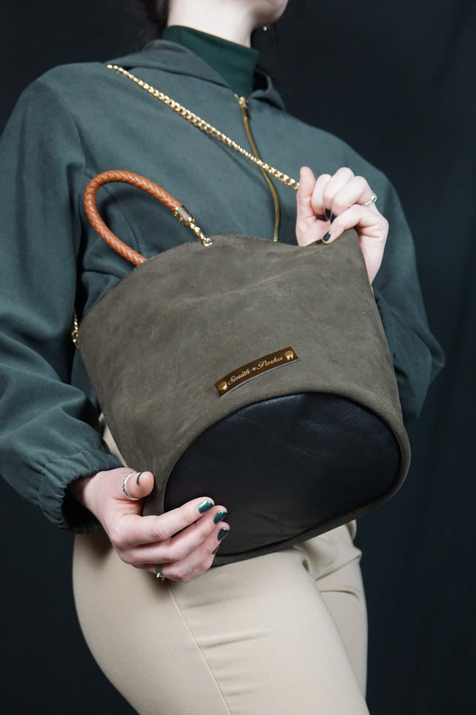 Sueded Slouch mini-tote - Smith + Parka