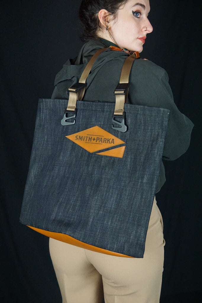 Japanese Uni-handle Denim Tote - Smith + Parka