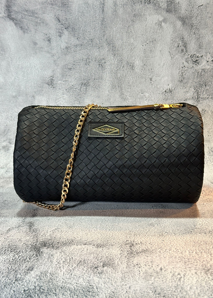Black Weave Porter Mini-duffle - Smith + Parka