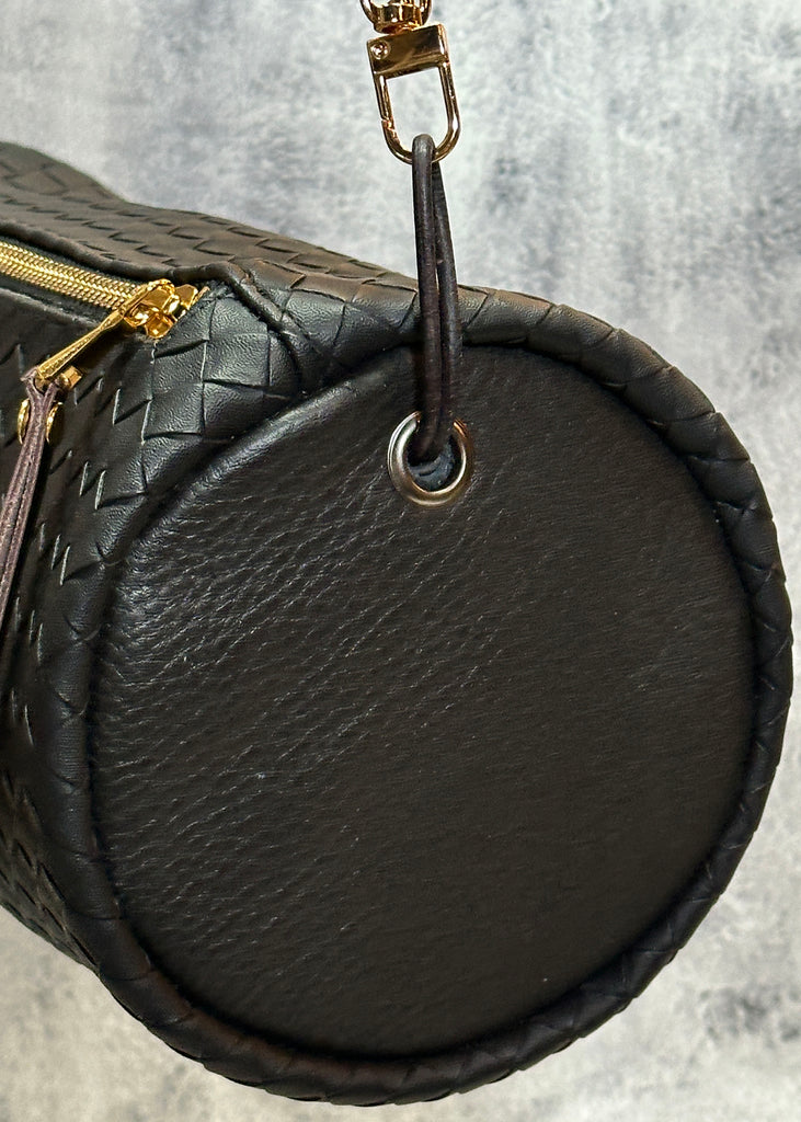 Black Weave Porter Mini-duffle - Smith + Parka