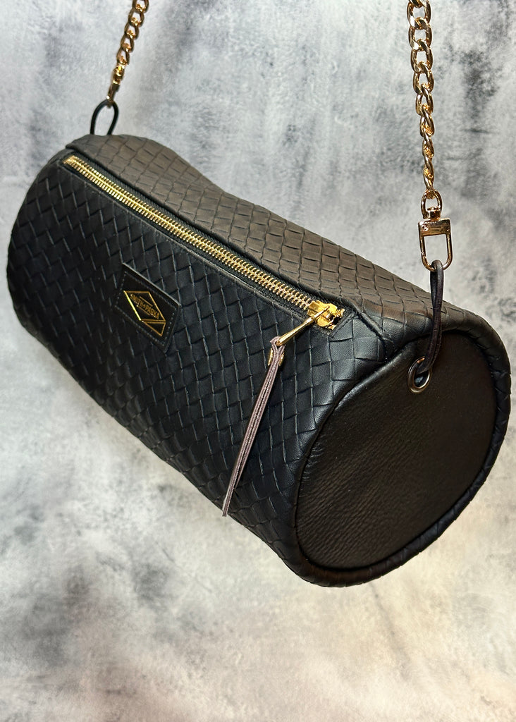 Black Weave Porter Mini-duffle - Smith + Parka