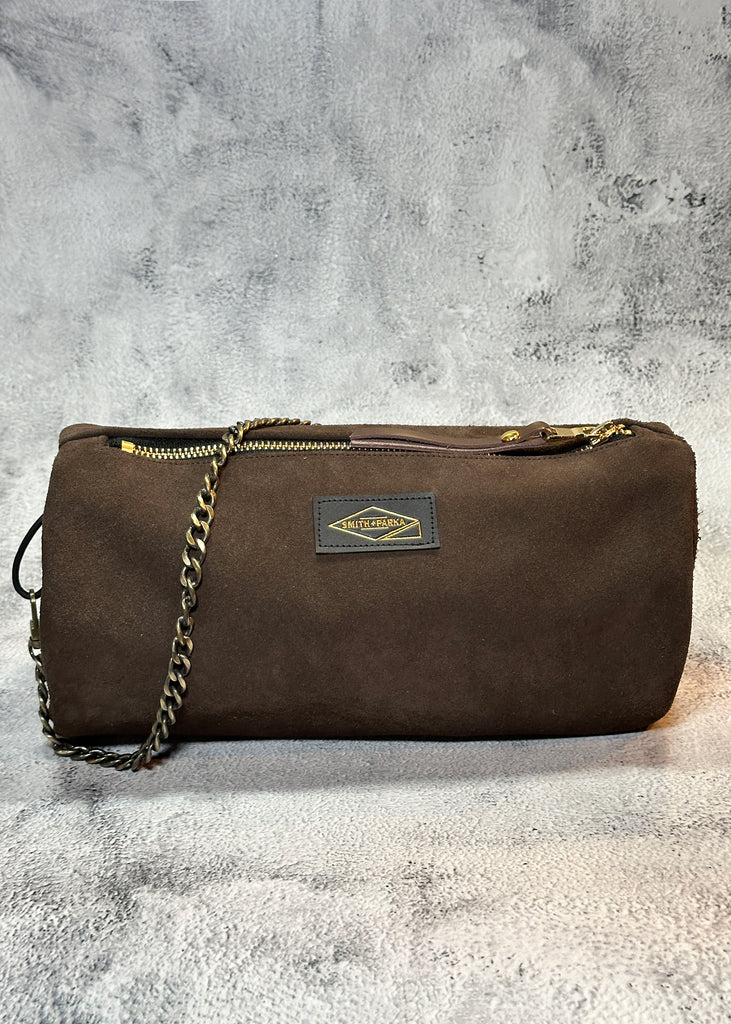 Brown Suede Porter Mini-duffle - Smith + Parka
