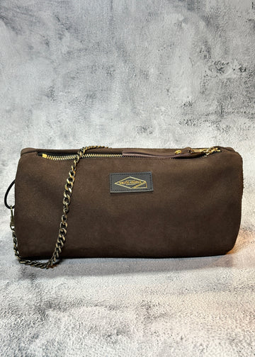 Brown Suede Porter Mini-duffle - Smith + Parka